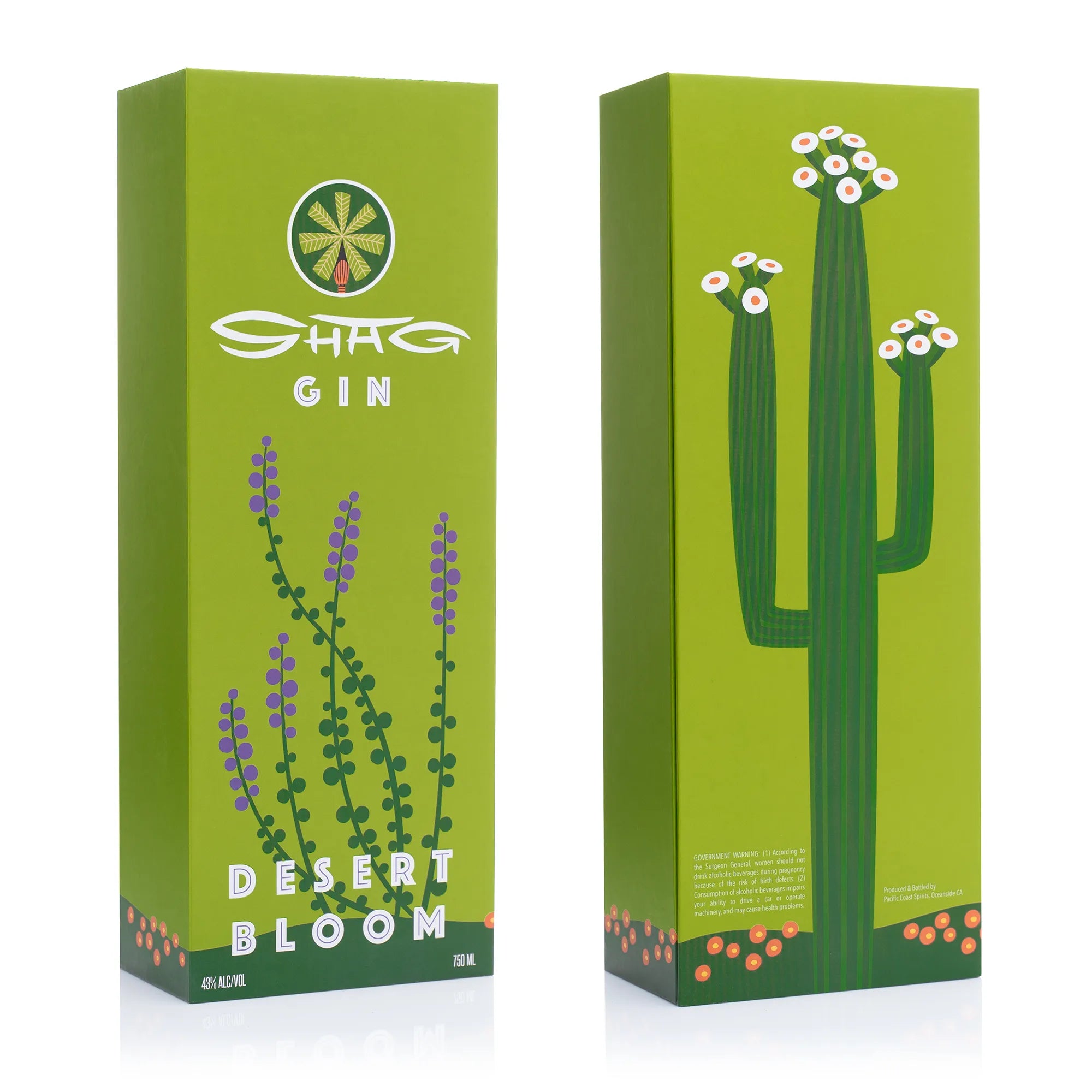 Shag Gin box front and back artwork